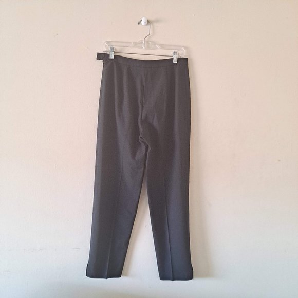 Margaret M Black Ankle Pants with Slits -| Size 8 - Picture 4 of 6